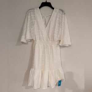 Cupshe White Lace Dress or Swim Coverup